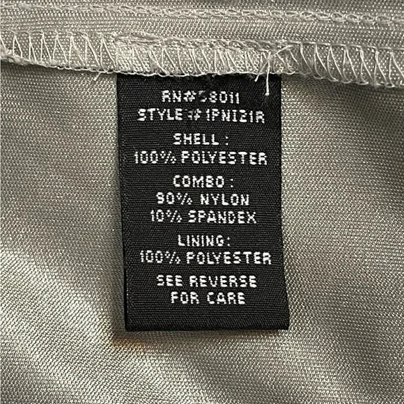 Jax Sheer & Sequin Sheath Dress Black & Silver Size 10 - Picture 10 of 11